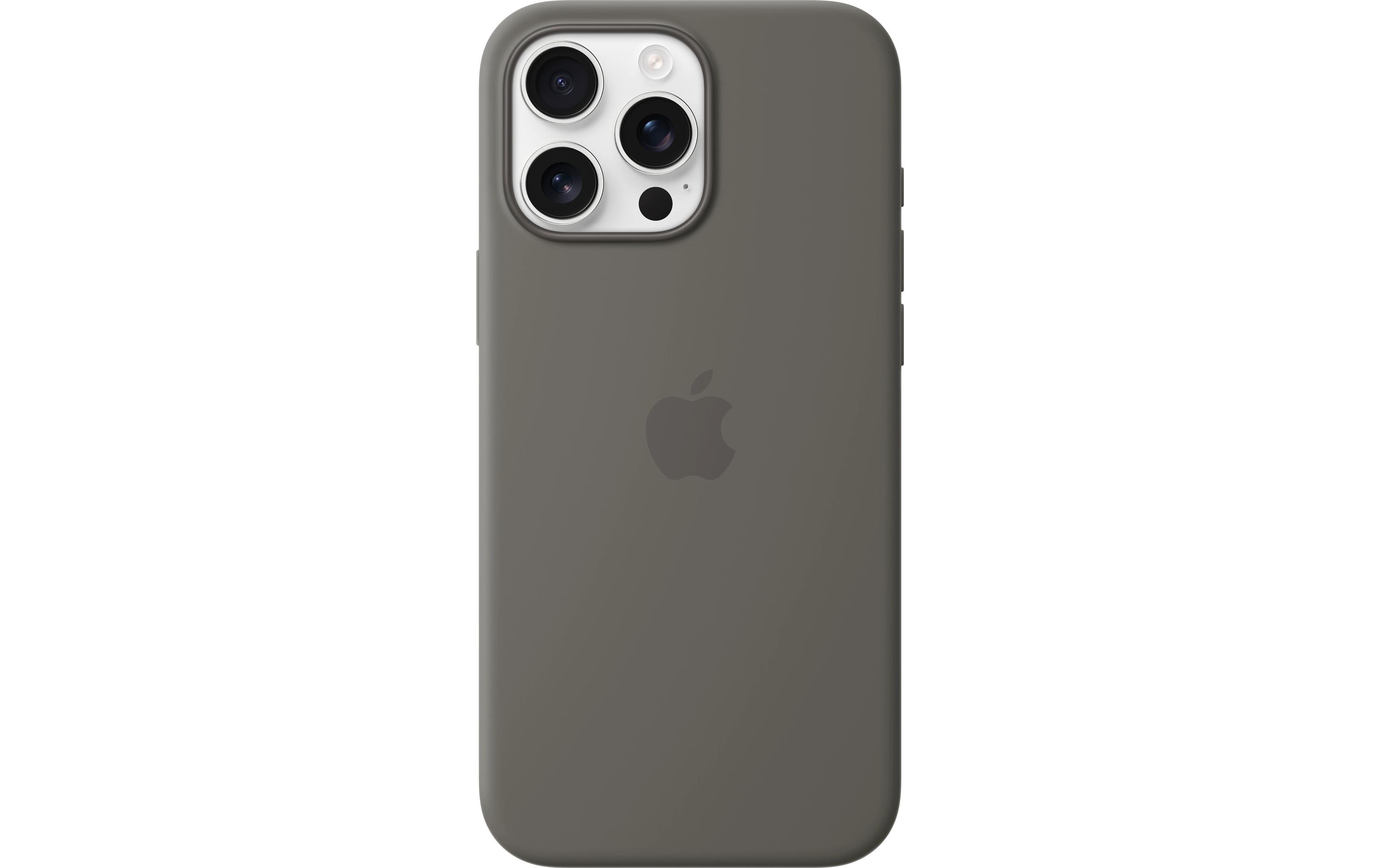 Silicone Case mit MagSafe iPhone 16 Pro Max SteingrauSilikon-Backcover mit «MagSafe» für das Apple iPhone 16 Pro Max