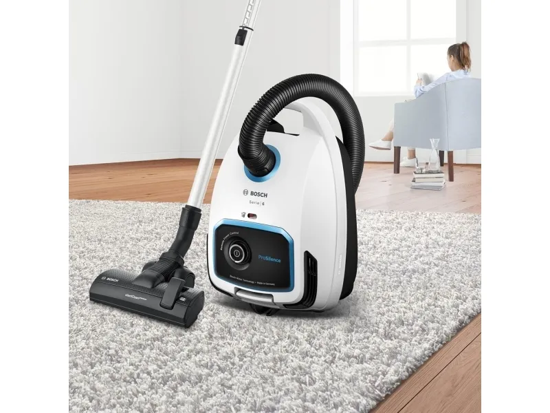 Bosch Serie | 6 BGB6SIL1 ProSilence - Støvsuger - beholder - pose - hvid
