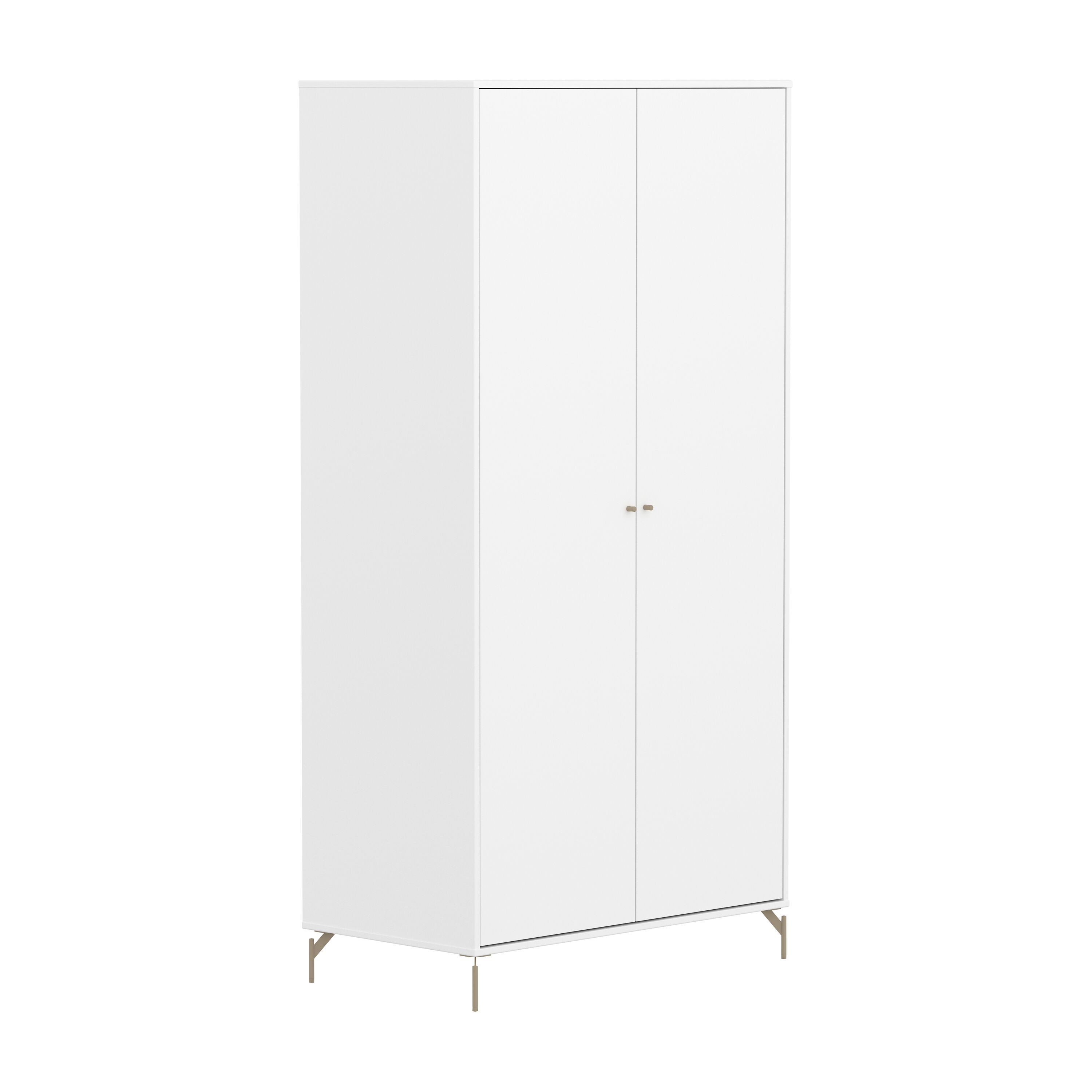 Flexa SAGA Schrank - Weiss / B: 100.0 cm x T: 55.0 cm x H: 200.0 cm