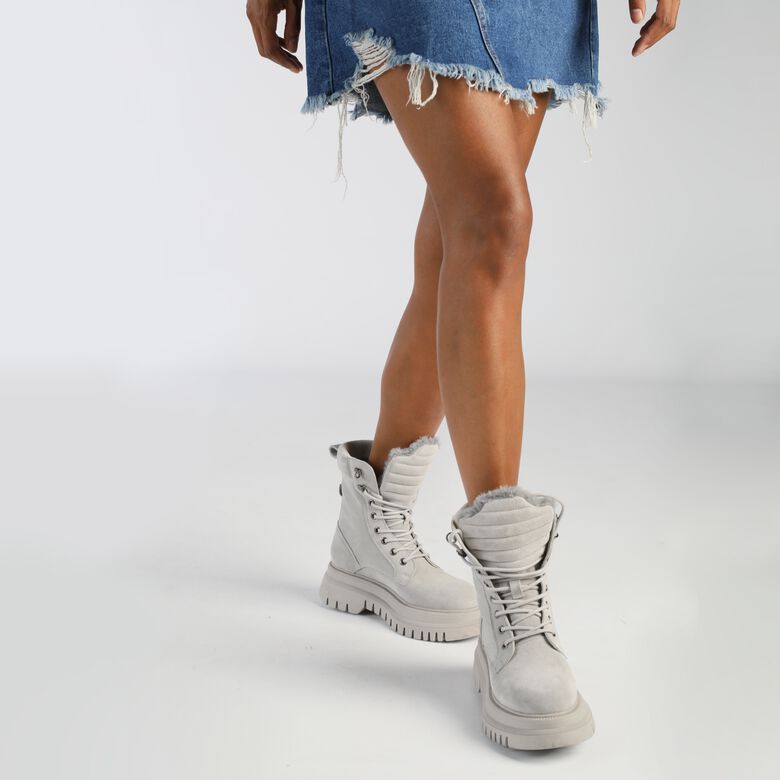 Shade Laceup HI Warm Bottines, gris