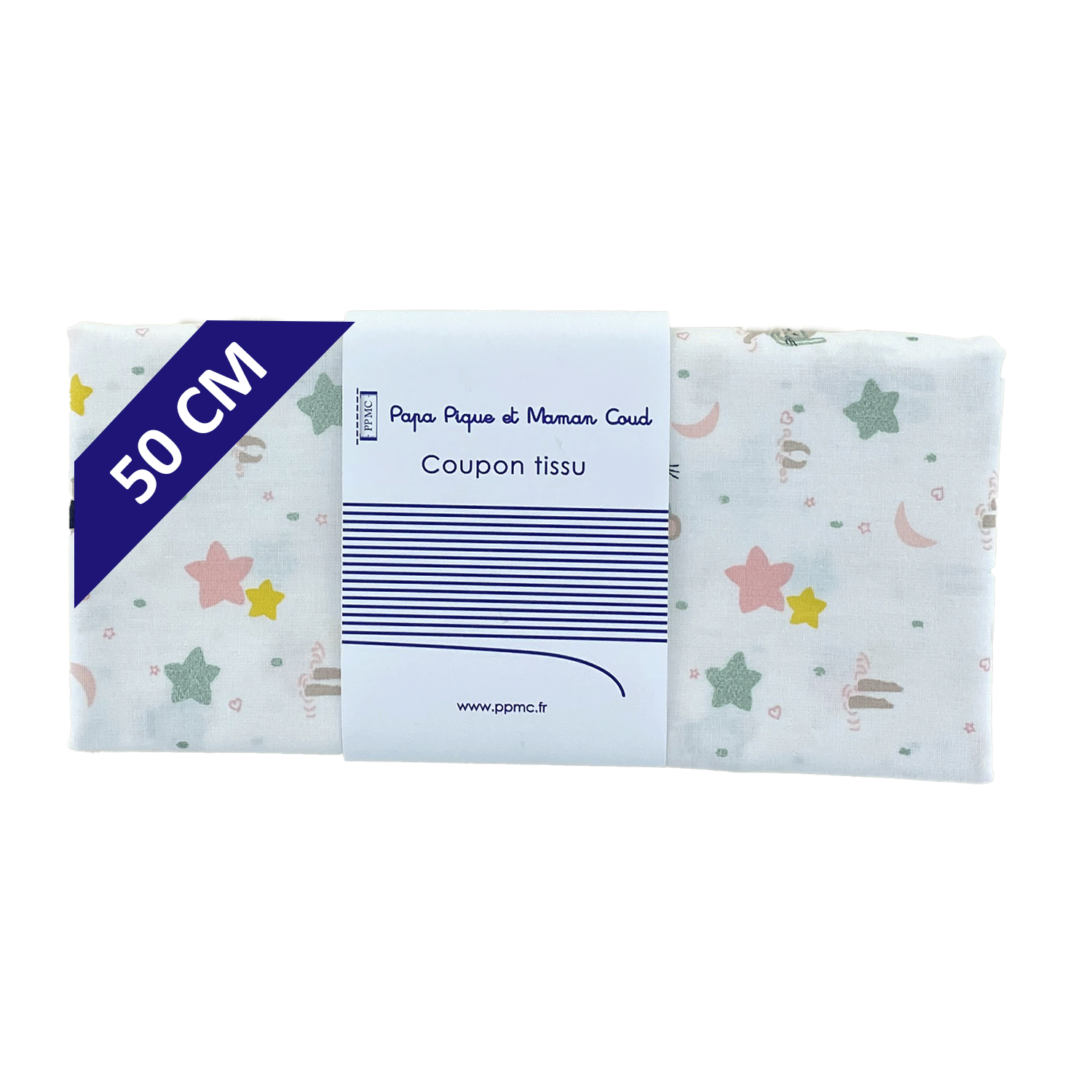 Coupon Tissu 50 Cm Souris Rêveuses