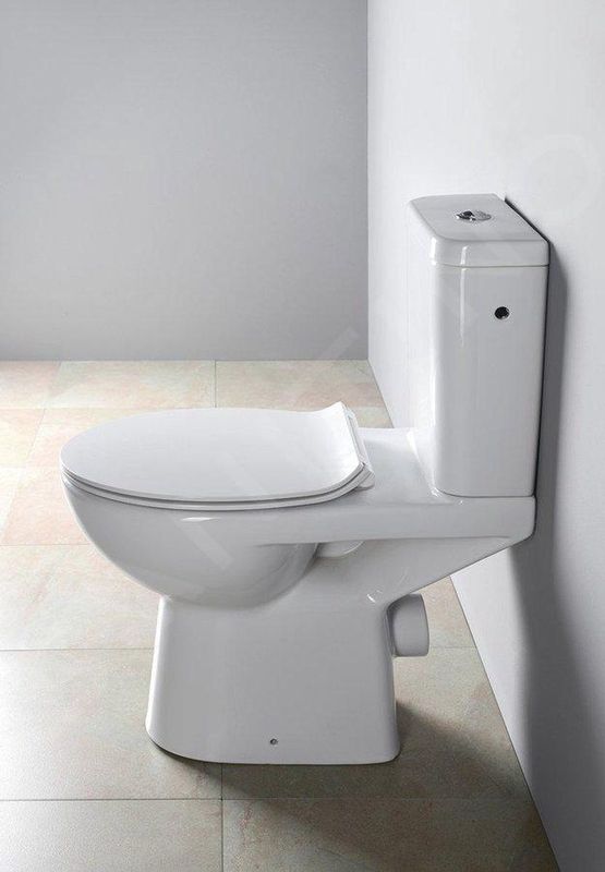 Sapho - Verhoogd Toilet - Wit - Handicap P-Trap - Randloos Ontwerp
