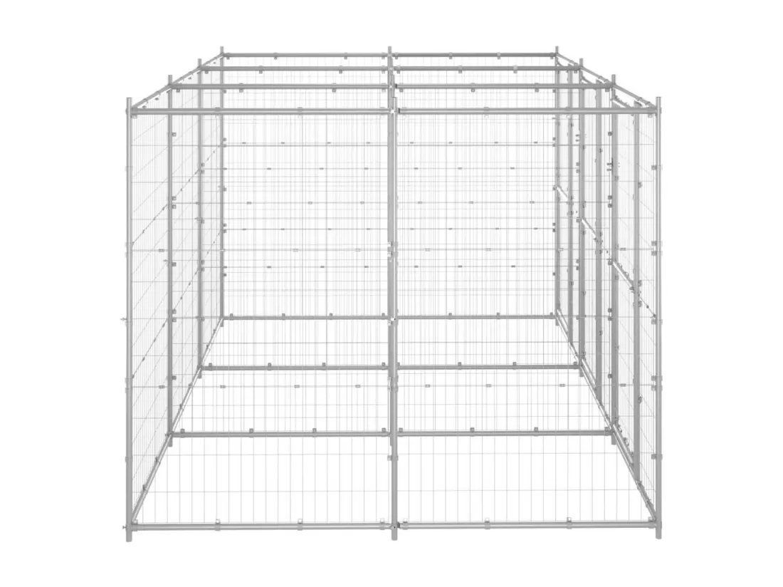 Chenil extérieur cage enclos 330 x 220 x 180 cm 02_0000427
