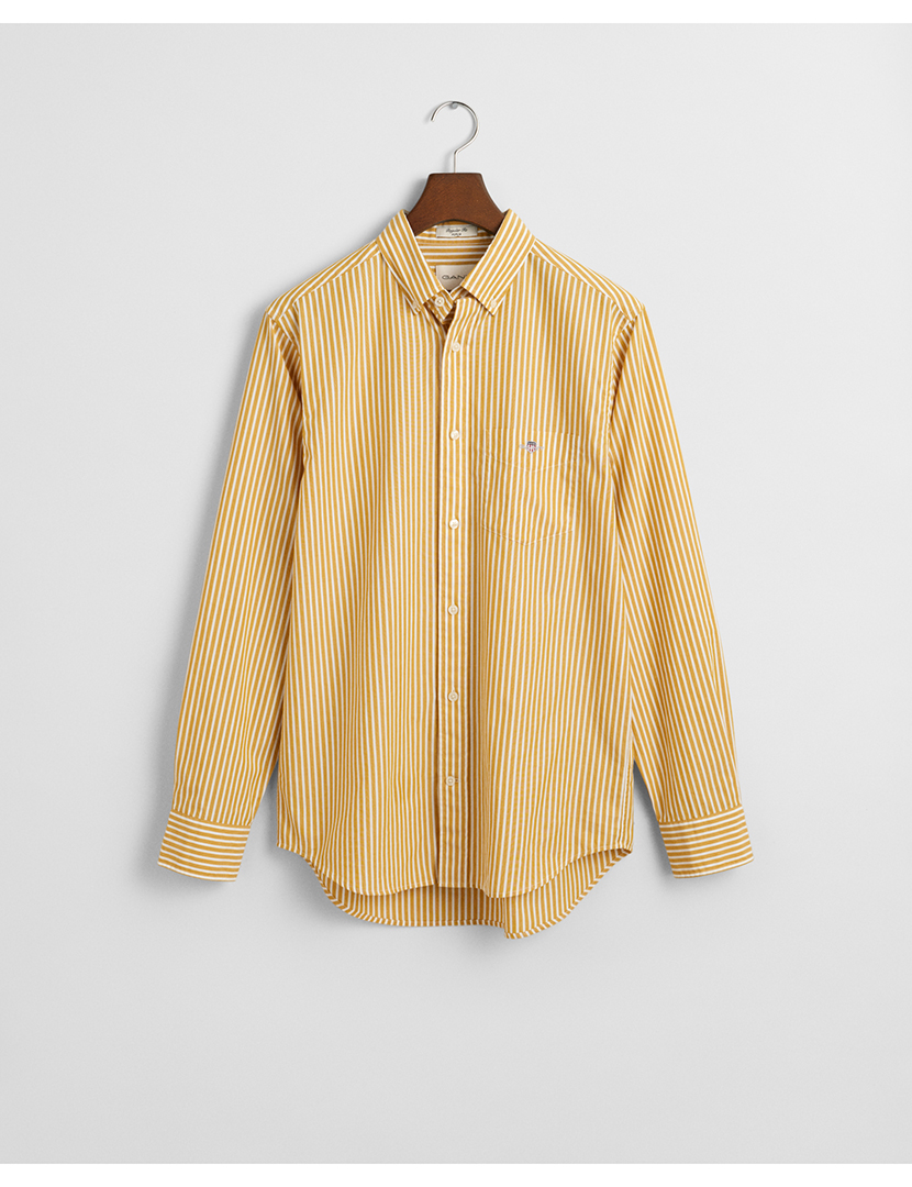 Regular Fit Classic Striped Shirt Yellow