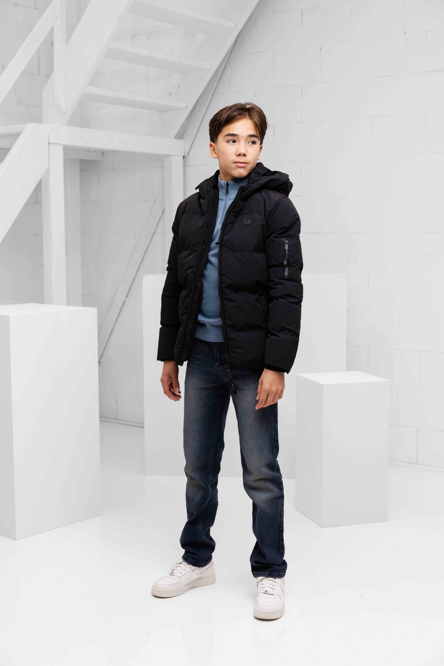 Ballin Amsterdam Puffer Winterjas Kids Zwart