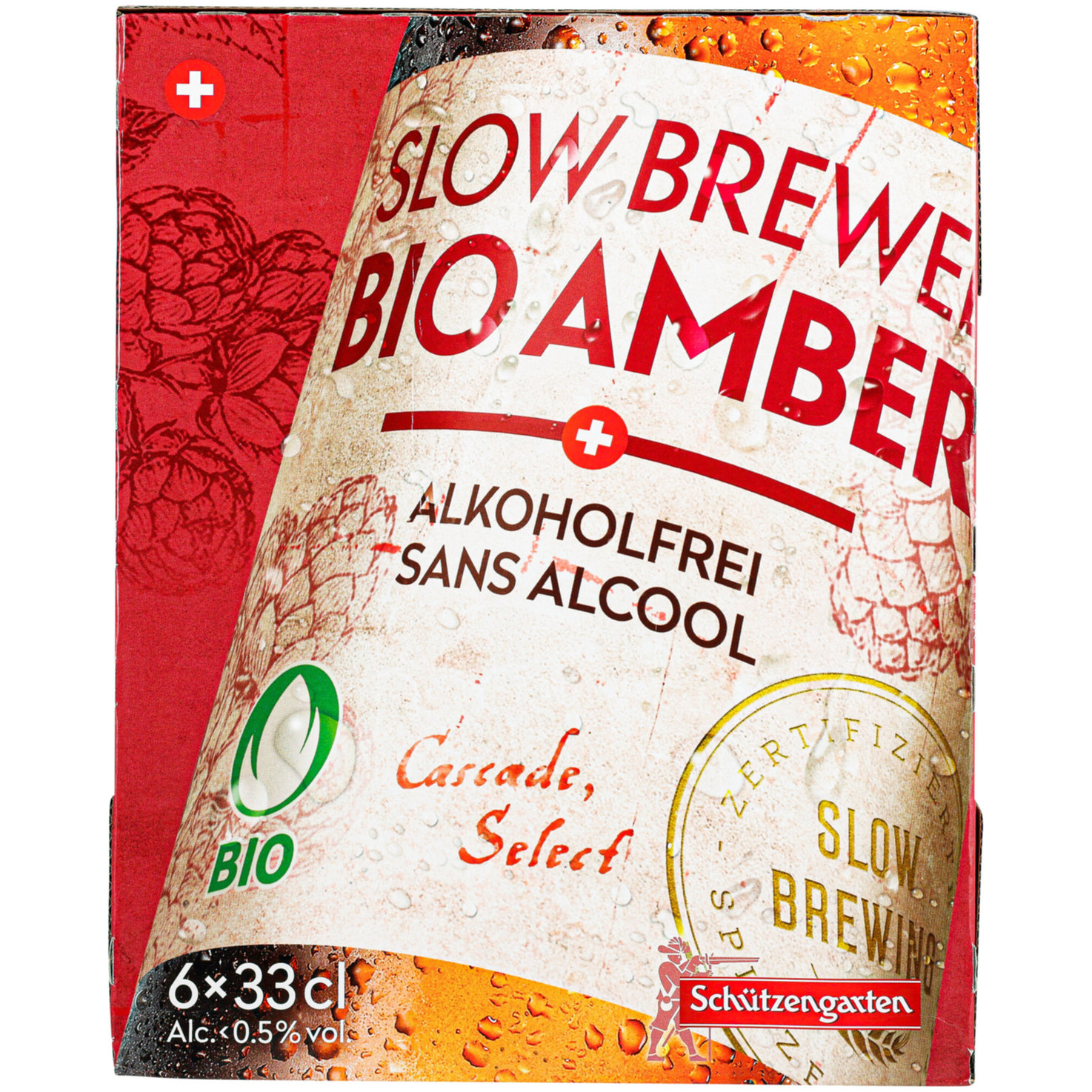Schützengarten Bio Amber alkoholfrei 6x33cl -198cl