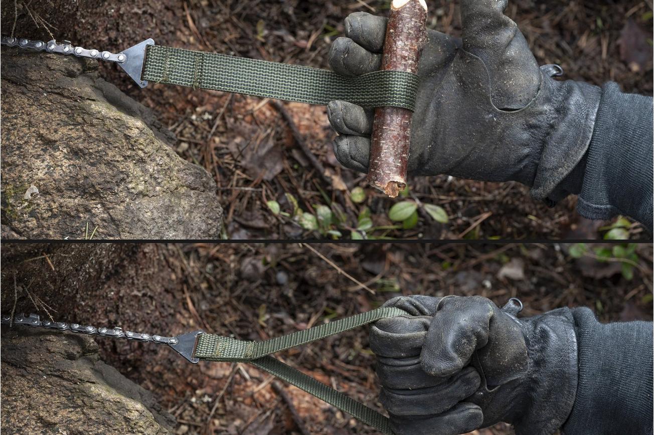 Savotta Pocket Saw groen handkettingzaag