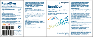 Metagenics ResolDyn Capsules 60CP