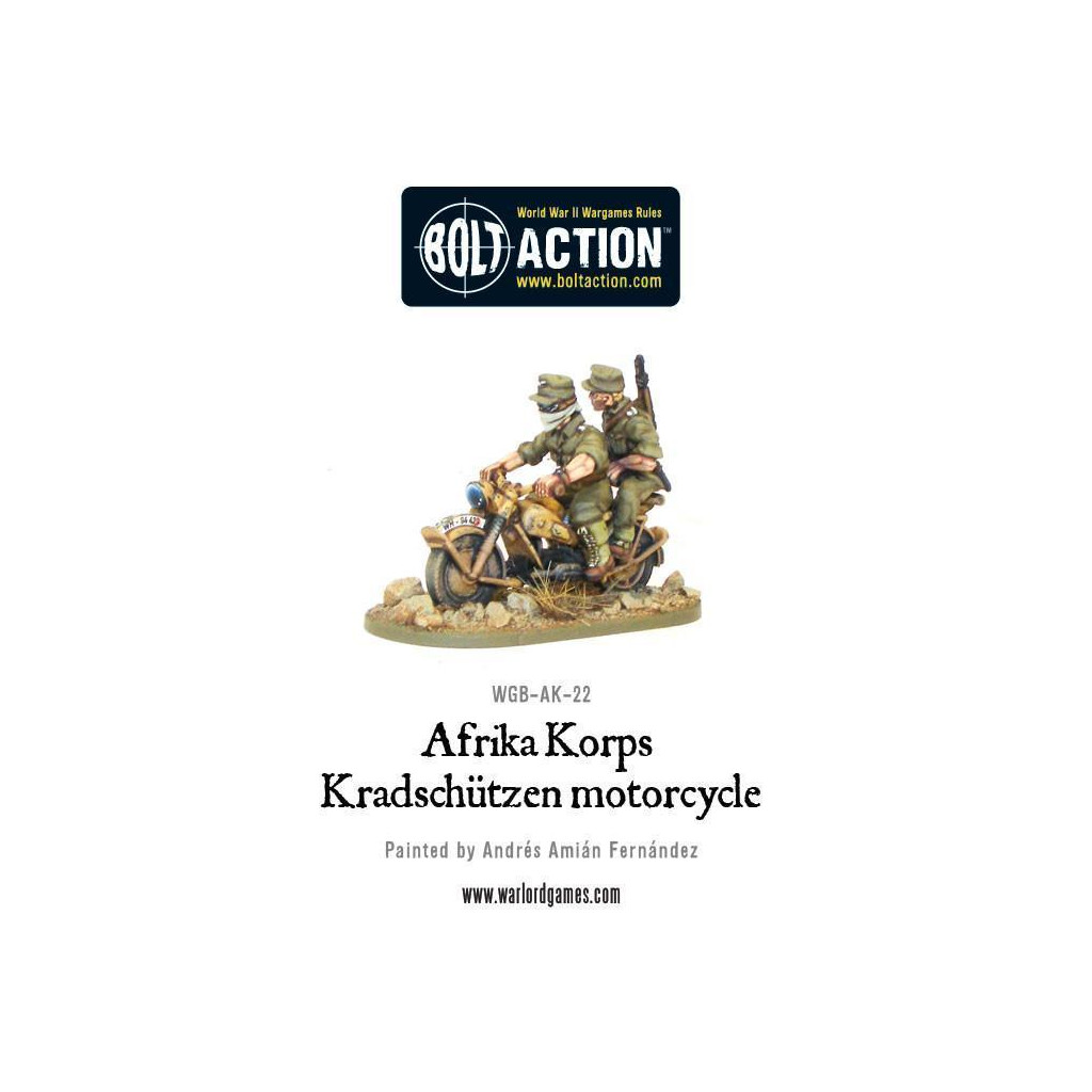 Bolt Action - Afrika Korps Kradschutzen Motorcycle