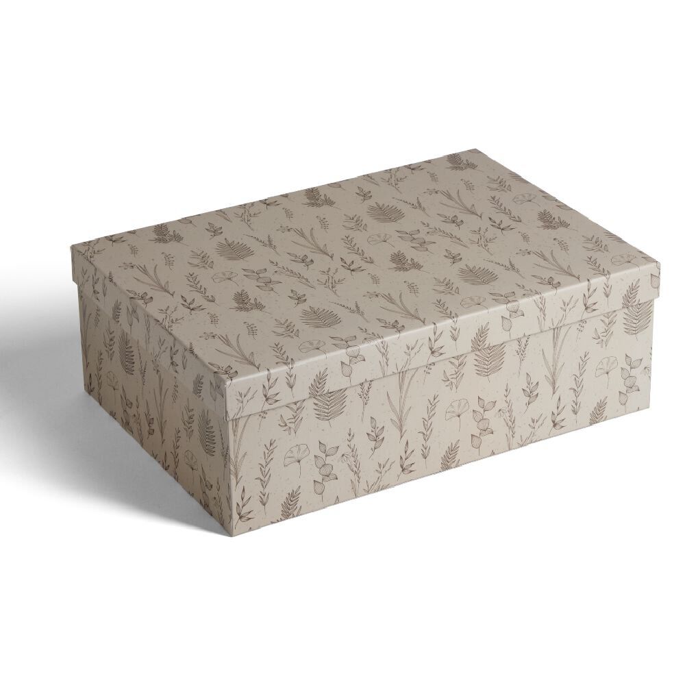 Boîte rectangulaire en carton imprimé 44x31xH15cm