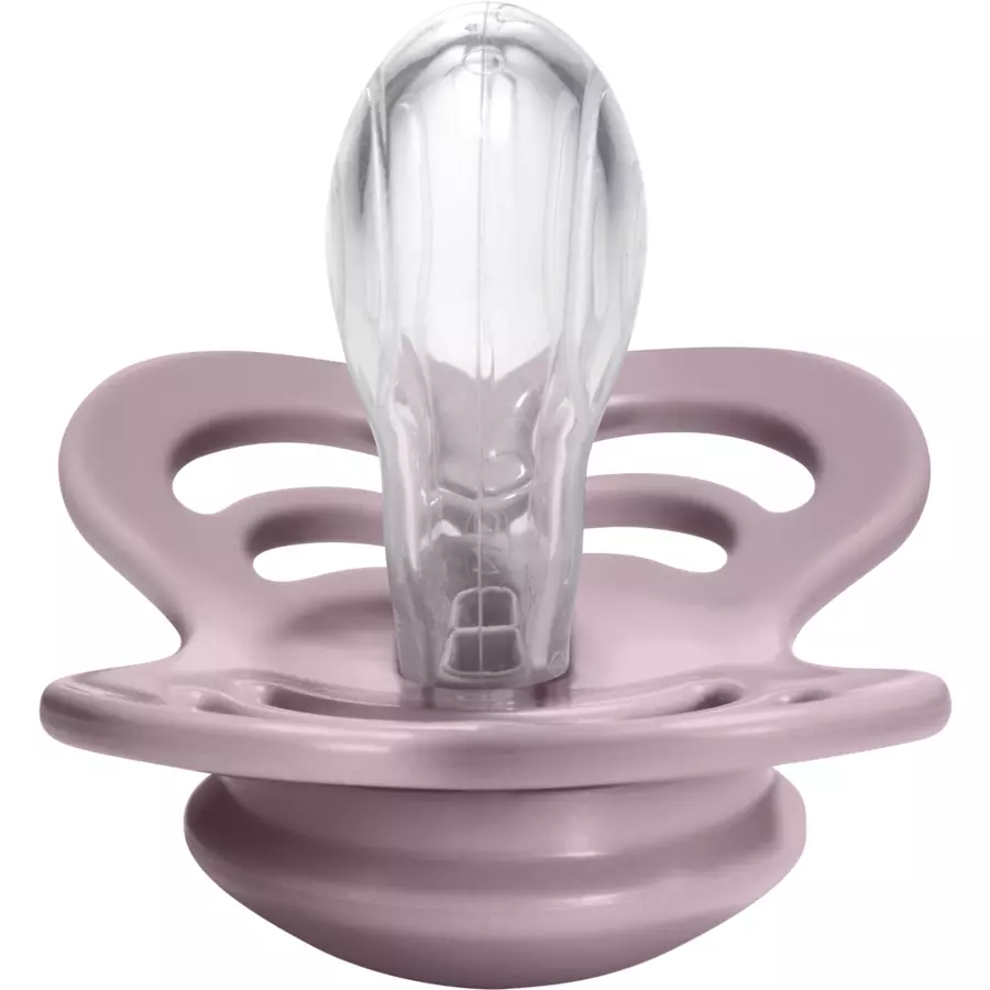 BIBS® Schnuller Supreme Dusky Lilac  Heather Silikon 0-6 Monate, 4 Stk.