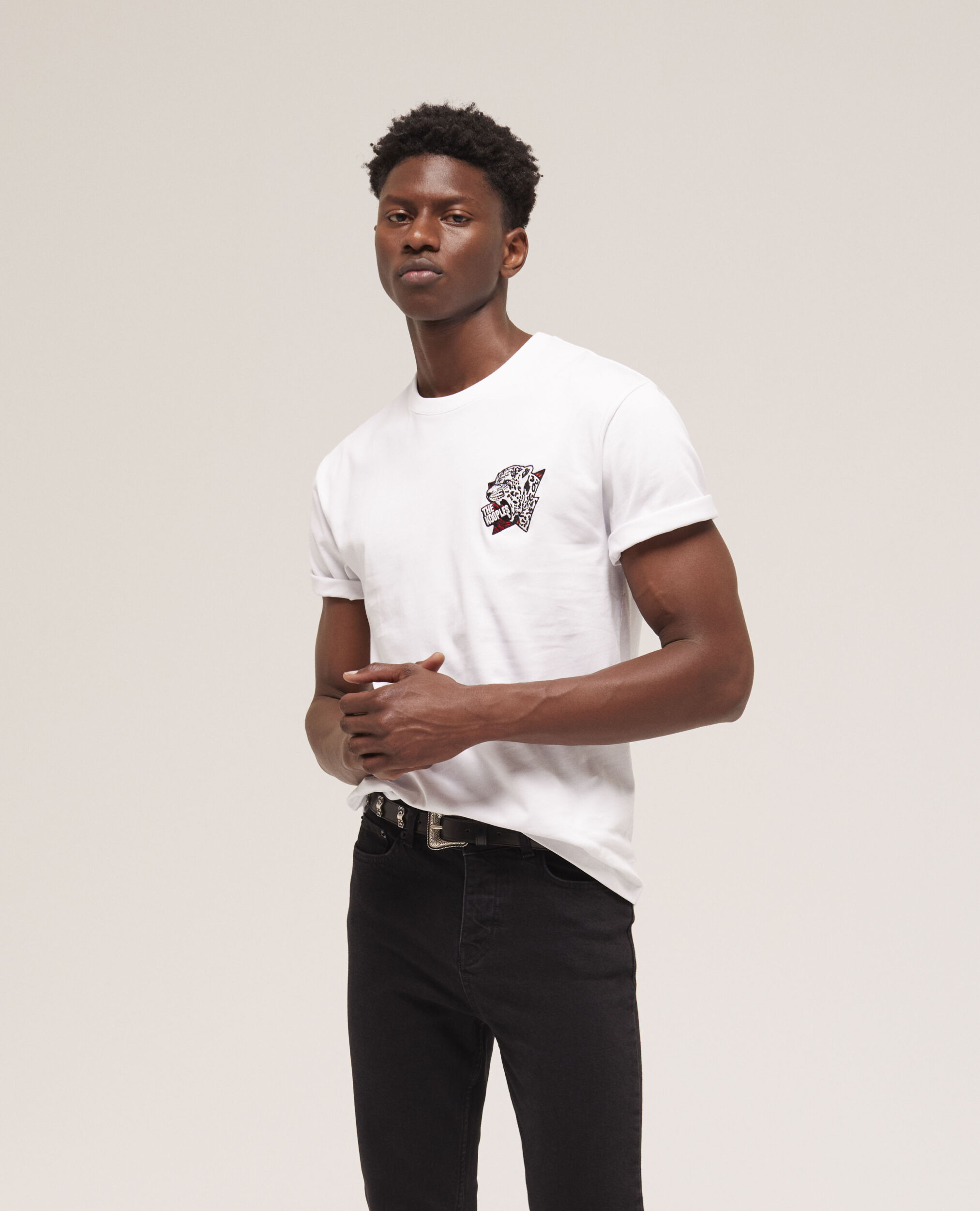 T-shirt sérigraphié blanc