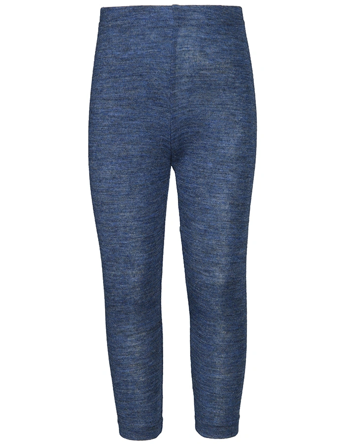 Woll-Leggings ESSENTKids in graublau melange
