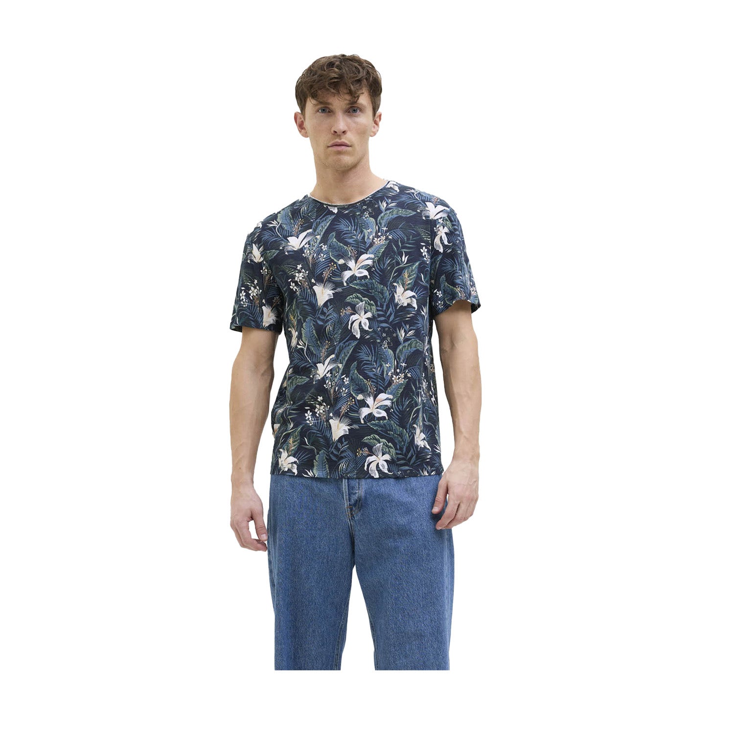 Jack & Jones  All-Over Print O-hals T-shirts