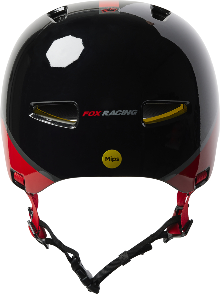 Fox Flight Skalhjelm med MIPS Til Børn Sort/Rød 48-52 cm