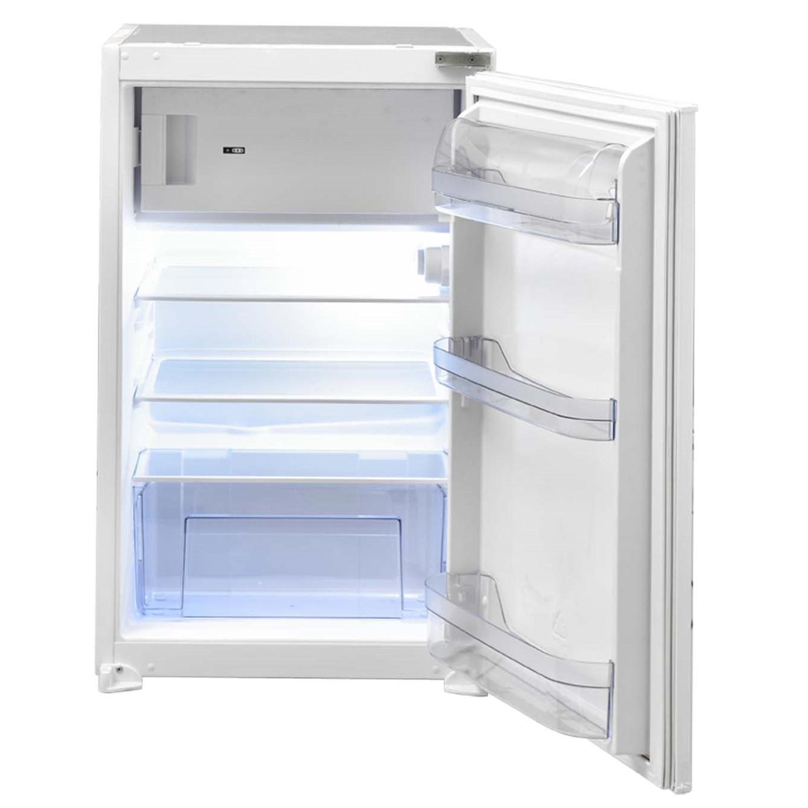 RESPEKTA Küchenblock - grau matt - weiß matt - mit E-Geräten - 280 cm