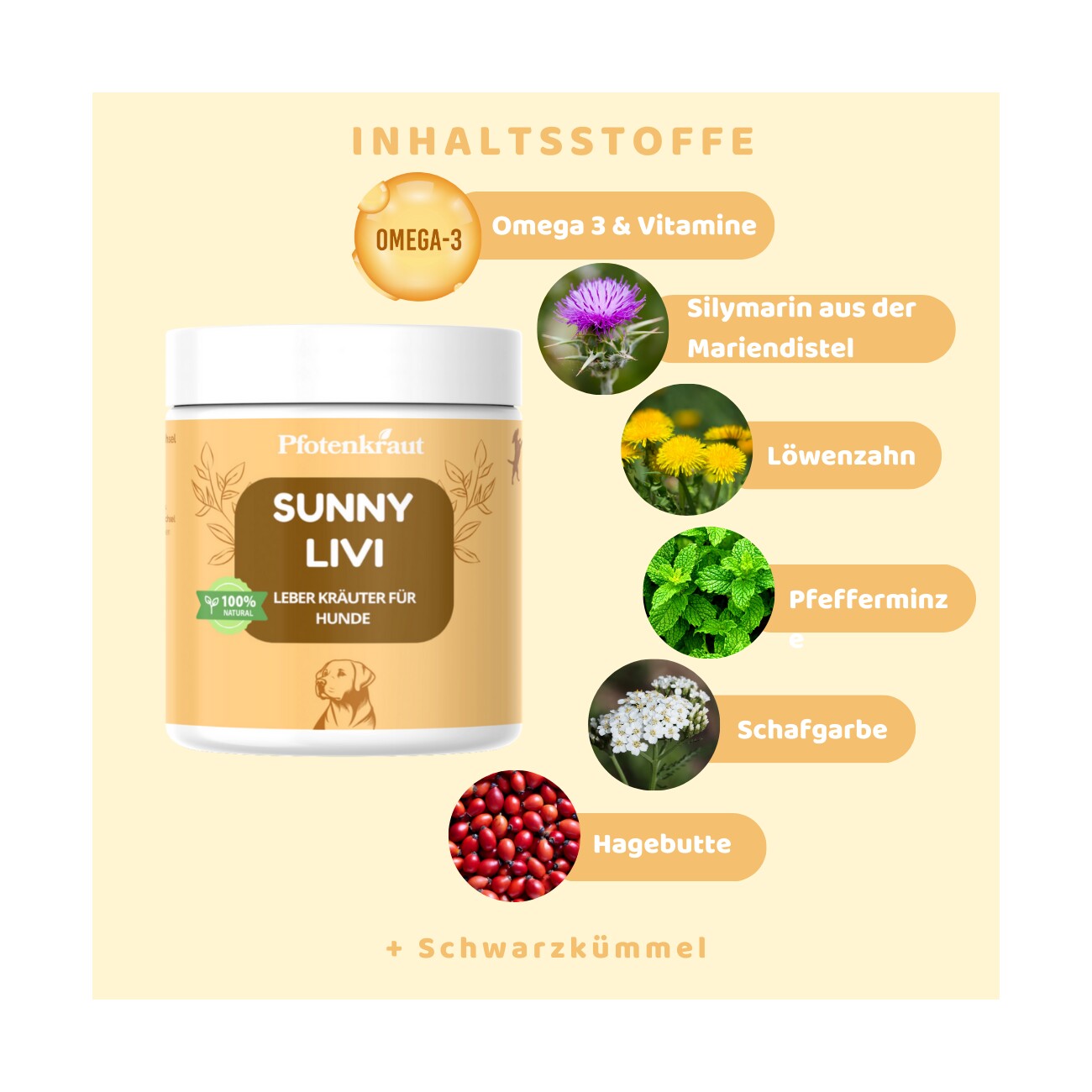 Pfotenkraut Leber Kräuter SUNNY-LIVI 200g