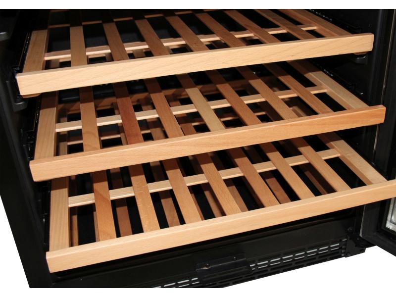 Kibernetik Weinklimaschrank WKH46F01 Schwarz, Rechts, Wechs Freistehender Weinkühlschrank