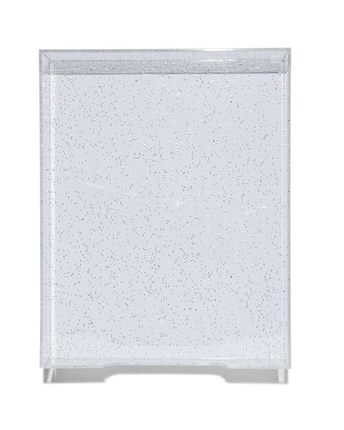 bac à courrier A4 paillettes argentées