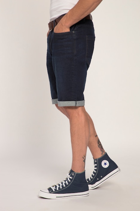 Bermuda, Bauchfit, Jeans, 5-Pocket, High-Stretch