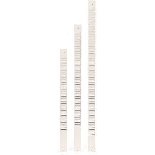 Bande planning nobo métal fiche indice 2 32 fentes adaptée carte t capacité 32 cartes format 66x6,4cm coloris gris