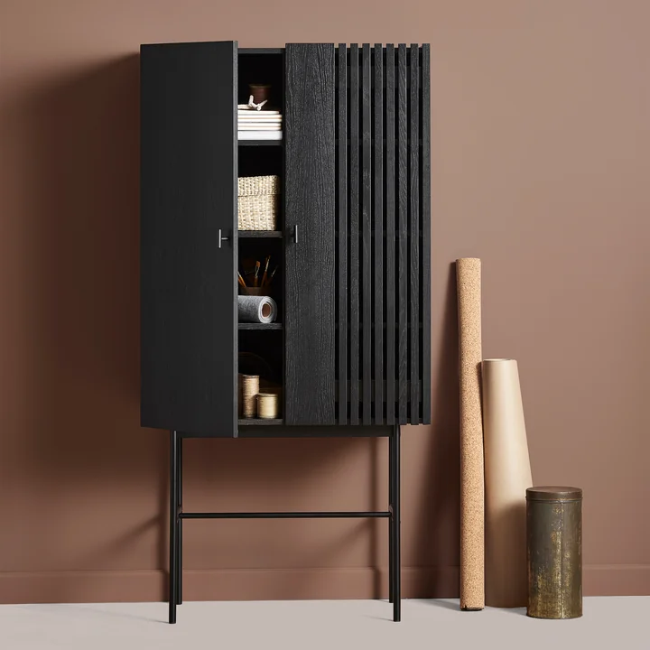 Woud - Array Highboard 80 cm, Walnuss