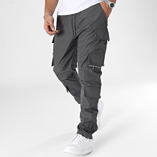 Pantalon Cargo Gris Anthracite