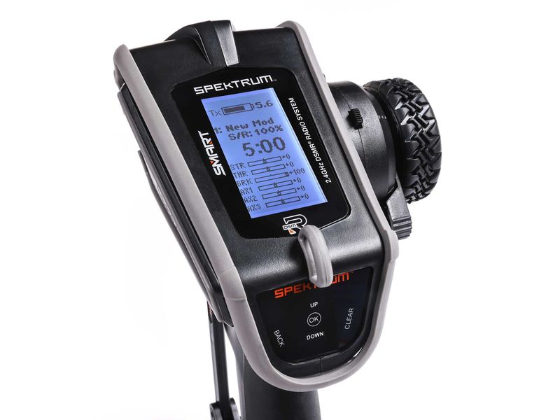 Spektrum Fernsteuerung DX6 Rugged DSMR Grau, mit SR515 Robuster 6-Kanal Sender für RC Fahrzeuge