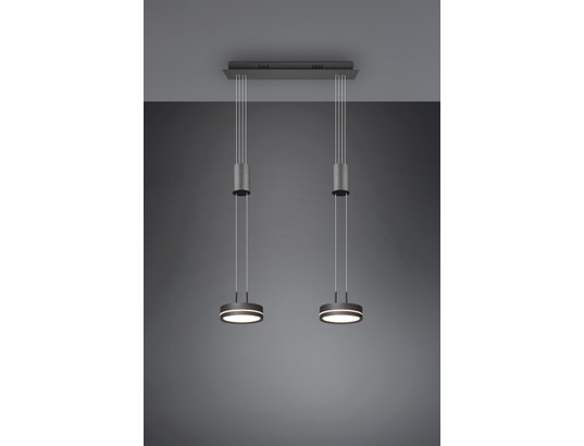 TRIO - Lustre Franklin - suspension d'intérieur 2 led - coloris anthracite...