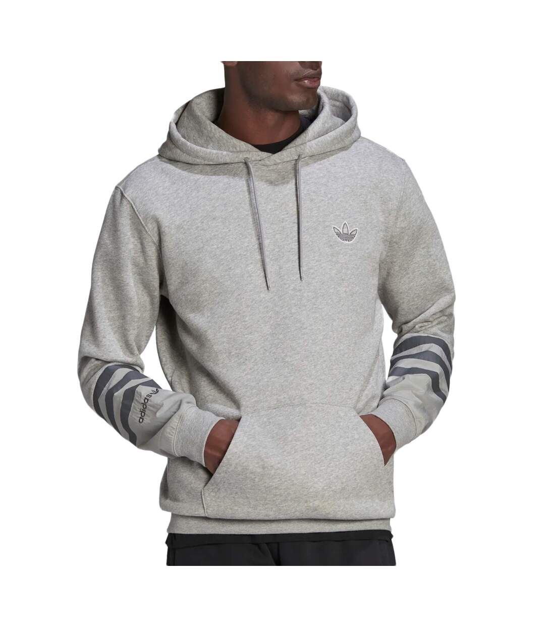 Sweat Gris Homme Adidas Fleece