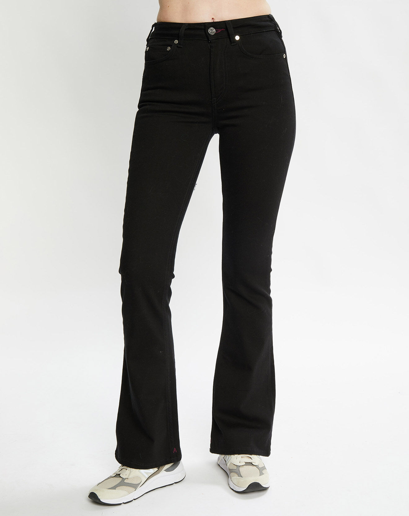 Scotch & Soda Jean Flare en Coton Bio mélangé noir