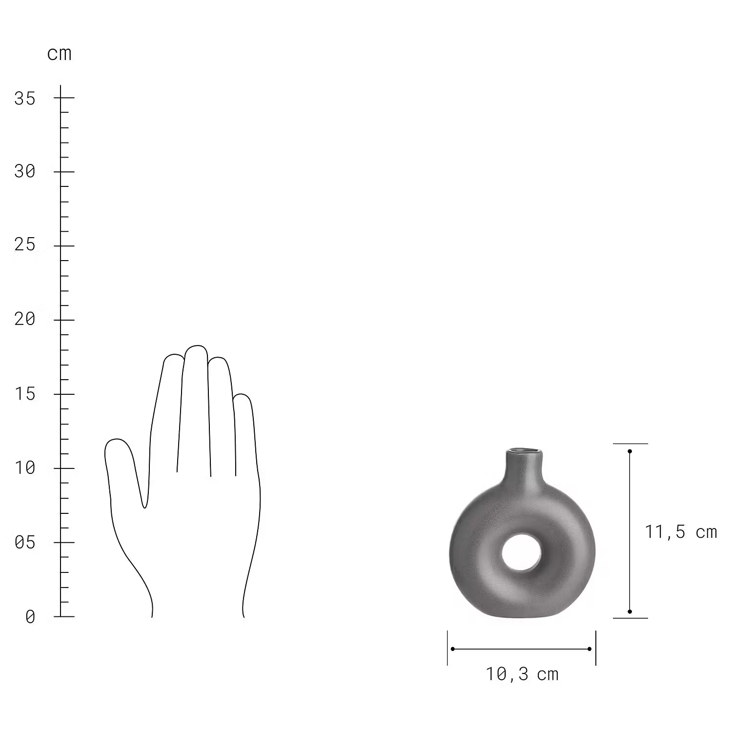 LOOPY Mini-Vase 6er-Set