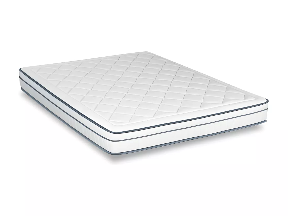 Matelas ressorts ensachés et mousse à mémoire de forme 140x200 le charmeur
