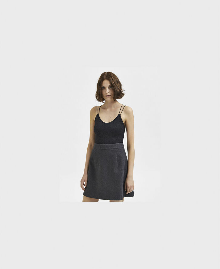 Selected Femme SLFKIMMI SL GLITTER BODY B Sort