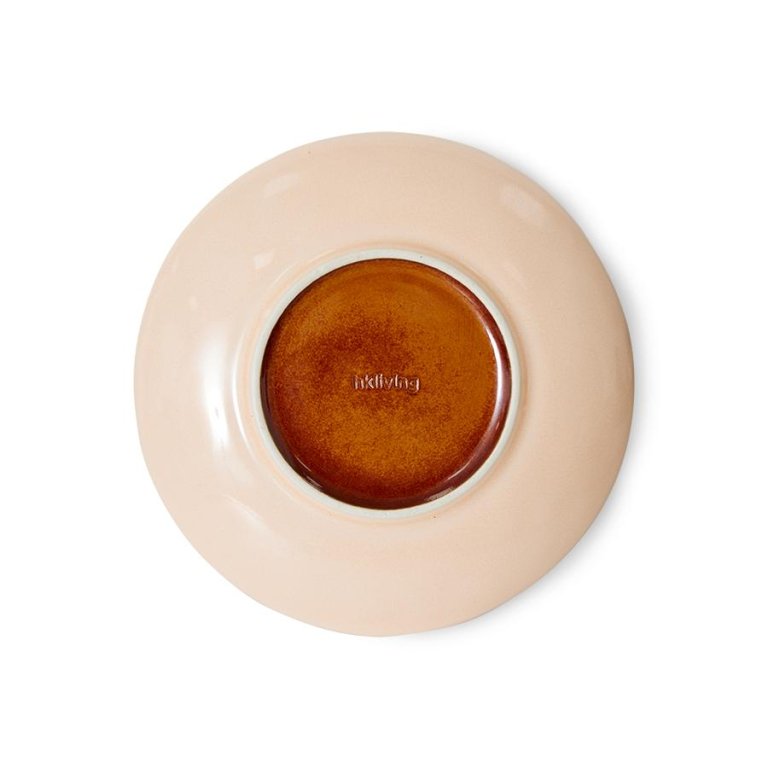 HKliving 70's Ceramic gebaksbordje Ø17.5 set van 2 Horizon