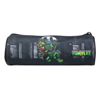 Trousse ronde Tortues Ninja - 1 compartiment - noir - Bagtrotter