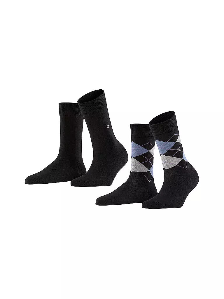 BURLINGTON Damen Socken EVERYDAY 2-er Pkg 36-41 black schwarz