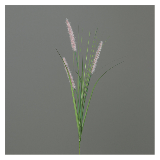 Dekogras - blühend - rosa/grün - ca. 86 cm