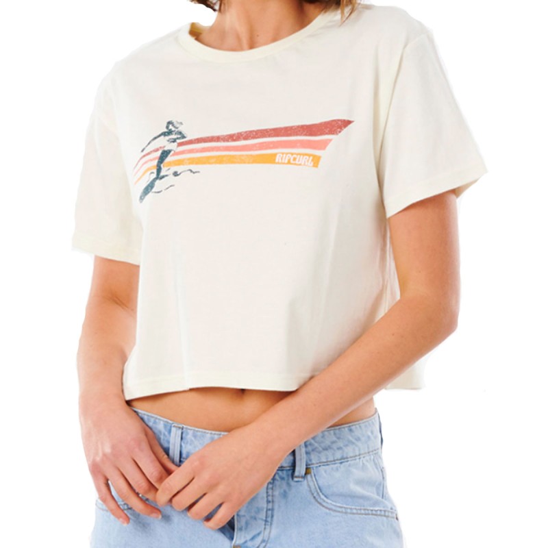 T-Shirt Femme Rip Curl Golden State Crop 2021 - The Corner Shop