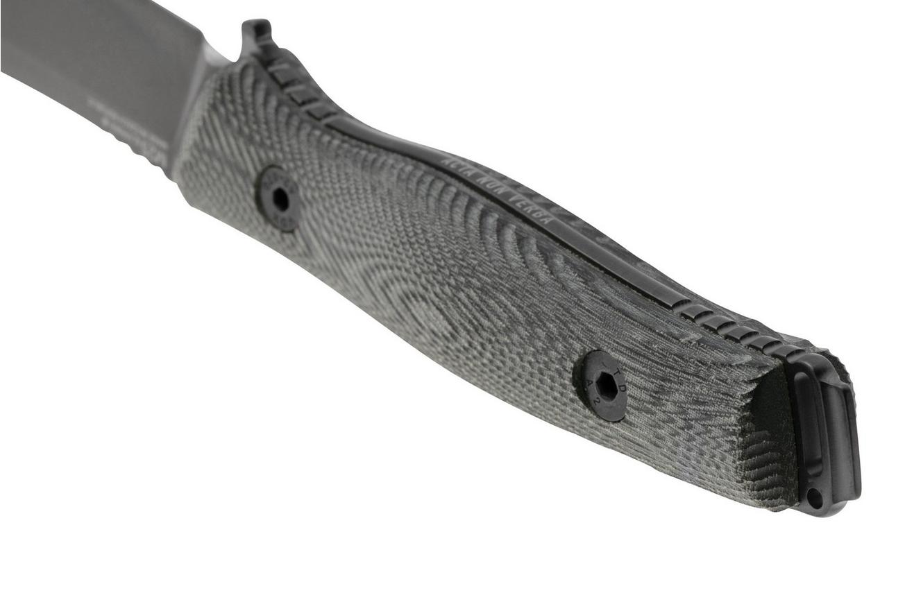 ANV Knives M25 Sleipner DLC, Black Micarta, vaststaand mes