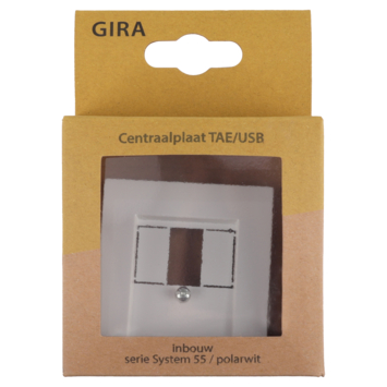 Gira ST55 Afdekplaat USB Wit