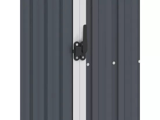 Abri à bois de jardin Anthracite 245x98x159 Acier galvanisé