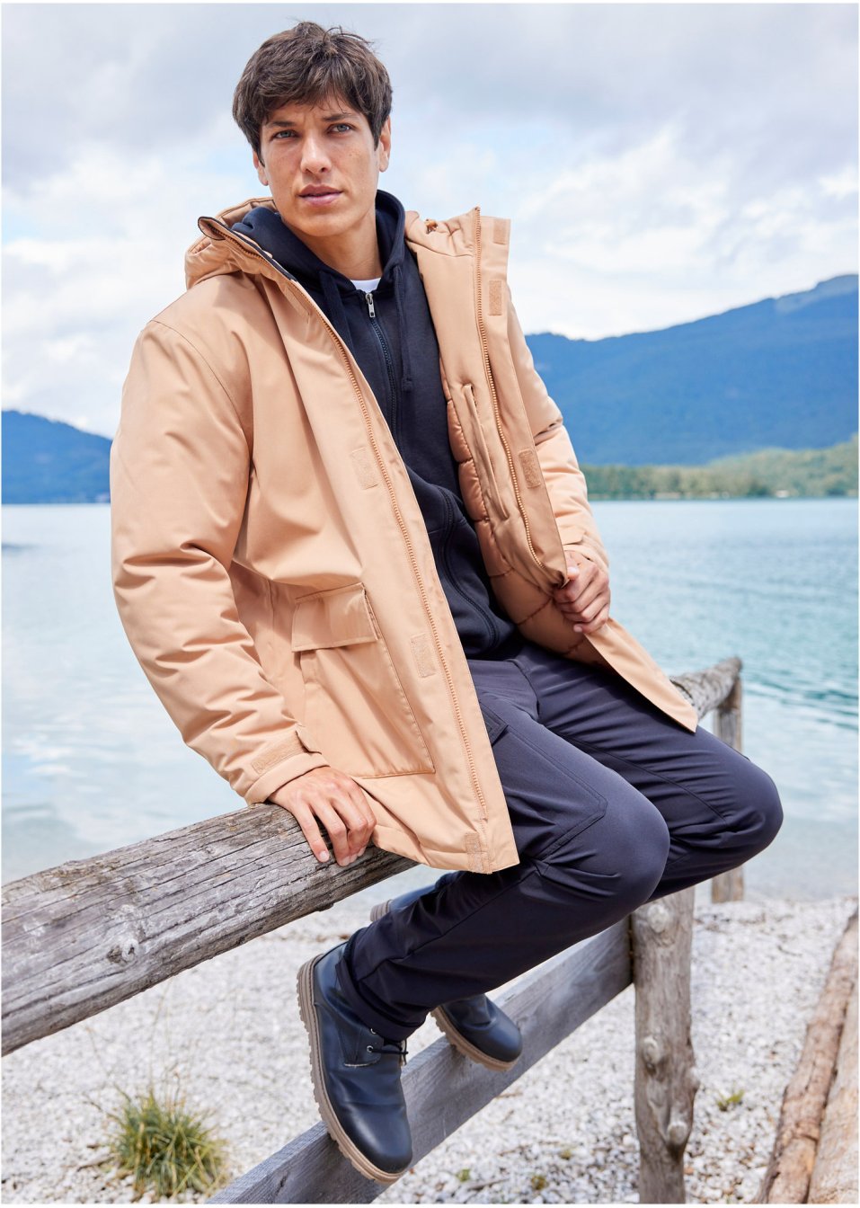 Veste outdoor thermo hybride avec doublure matelassée