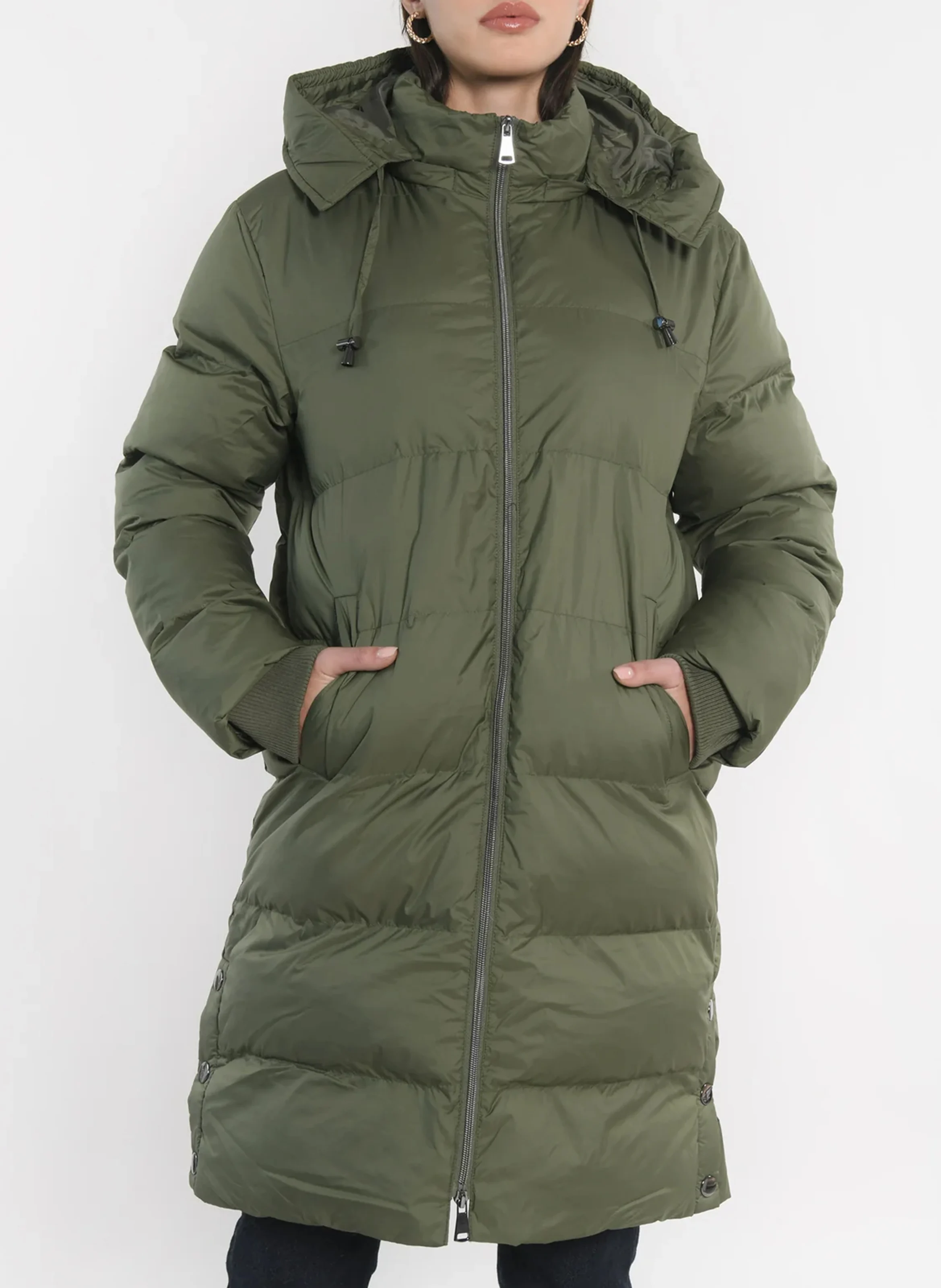 VIRANY - Doudoune oversize matelassée | Kaki