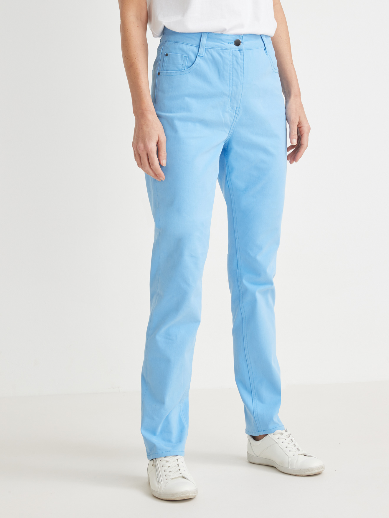 Pantalon 5 poches coupe droite
