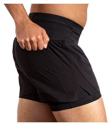 Short 2-en-1 Brooks High Point Trail 5inch Noir Homme