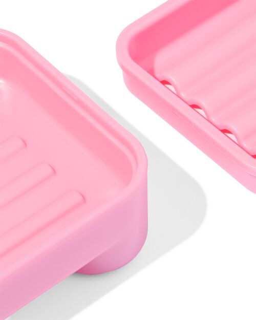 boîte à savon solide rose