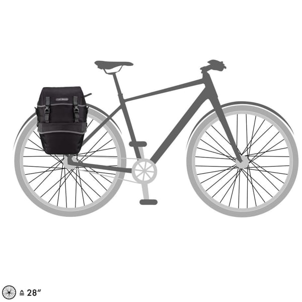 Saccoche Vélo ORTLIEB BIKE-PACKER PLUS 42L GRANITE/BLACK