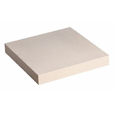 Chapeau de pilier plat blanc 28 x 28 cm
