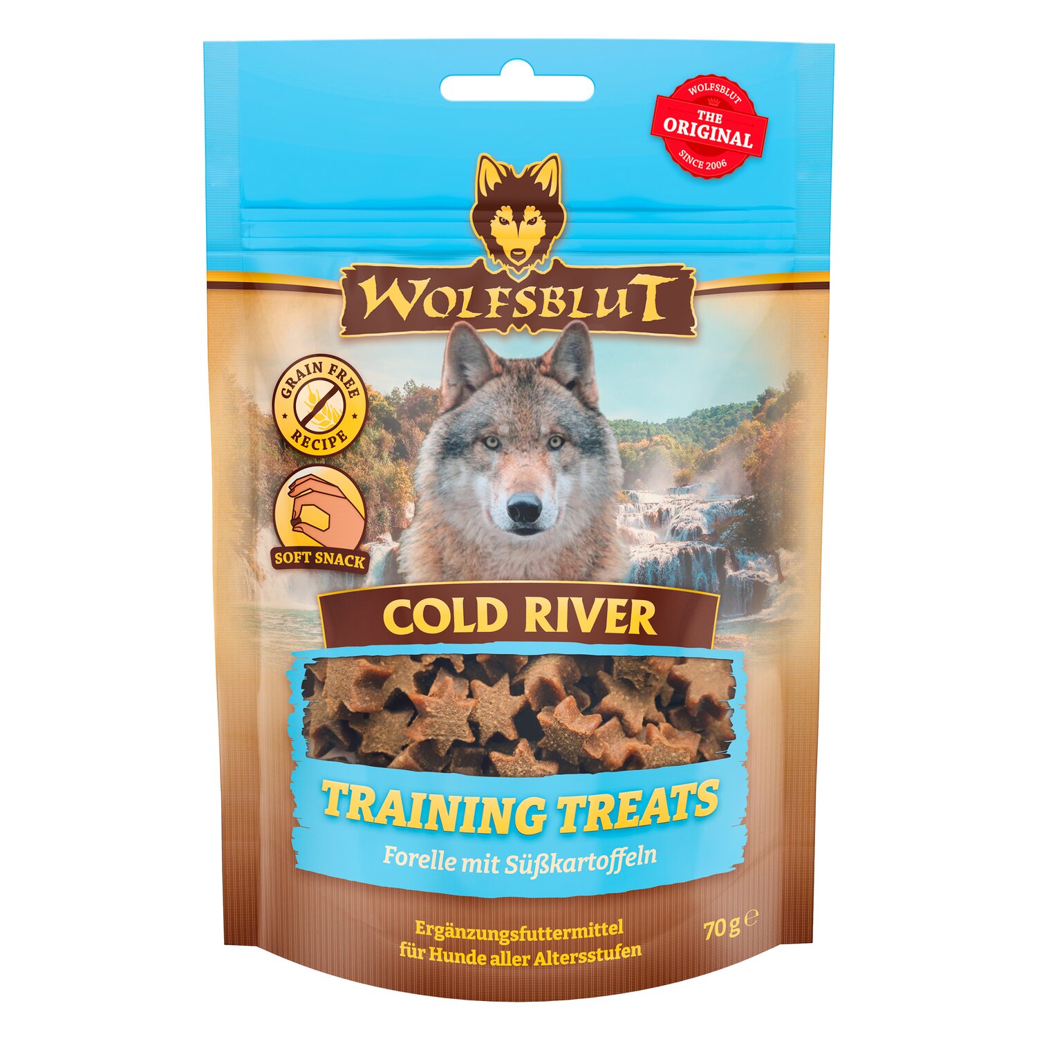 WOLFSBLUT Hundesnack Trainings Treats - 70 g - Forelle